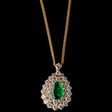 Pendant - Emerald - Diamonds
