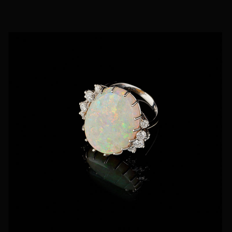 Ring - Opal - Diamonds
