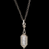Montre Pendentif - Diamants - Saphirs Bleus