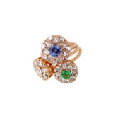 Beirut Rosace Bague - Tanzanite - Diamants