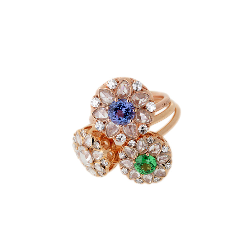 Beirut Rosace Bague - Tanzanite - Diamants