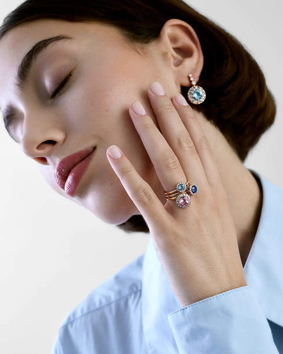 Beirut Ring - Morganite - Diamonds