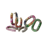 Link Boucle d'oreille - Diamants gris glacés