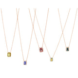 Mina Pendentif Ivoire - Tourmaline Rose