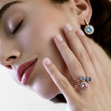 Beirut Ring - Blue Sapphire - Diamonds