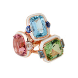 Gemma Ring - Pink Tourmaline - Diamonds
