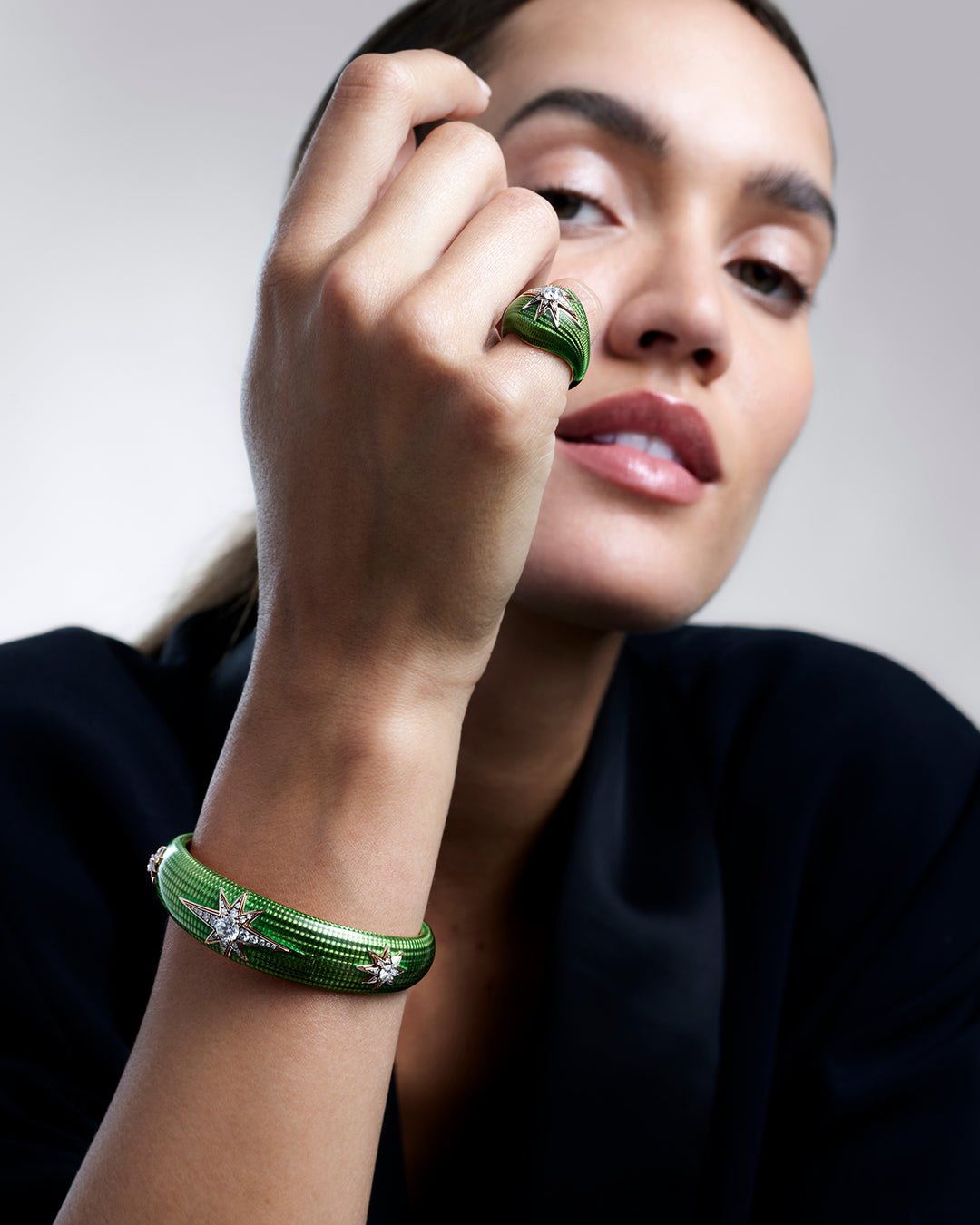 Aïda Kiwi Bracelet - Diamonds