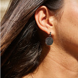 Beirut Boucles d'oreilles Pavé - Diamants noirs