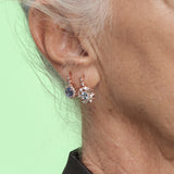 Beirut Rosace Earrings - Aquamarines - Diamonds