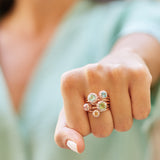 Beirut Ring - Morganite - Diamonds