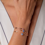 Beirut Bracelet - Saphir bleu - Diamants