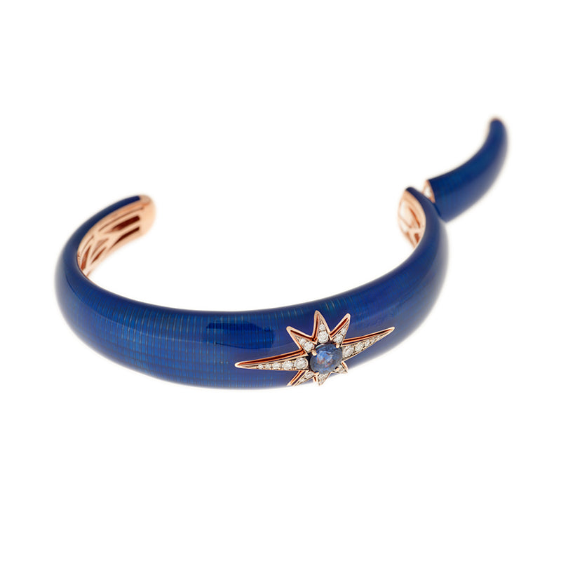 Aïda Navy Blue Bracelet - Blue Sapphire - Diamonds
