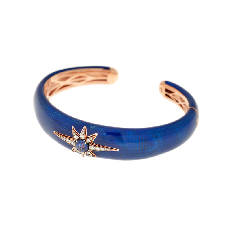 Aïda Navy Blue Bracelet - Blue Sapphire - Diamonds