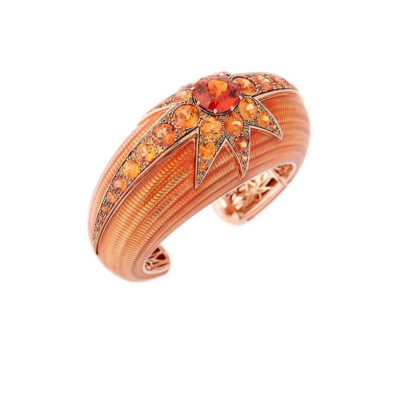 Aïda Orange Bracelet - Spessartine - Sapphires - Diamonds