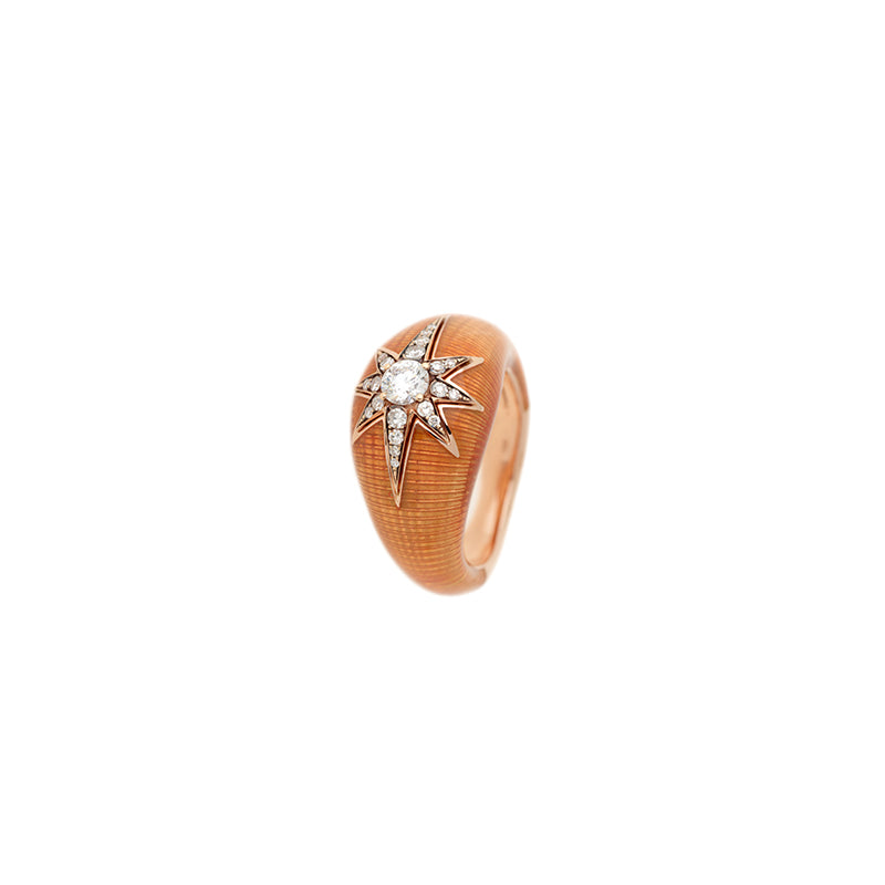 Aïda Orange bague - diamants