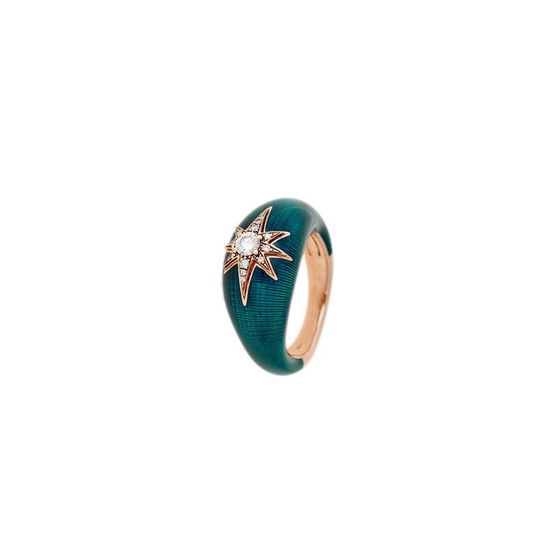 Aïda Bague Pétrole - Diamants