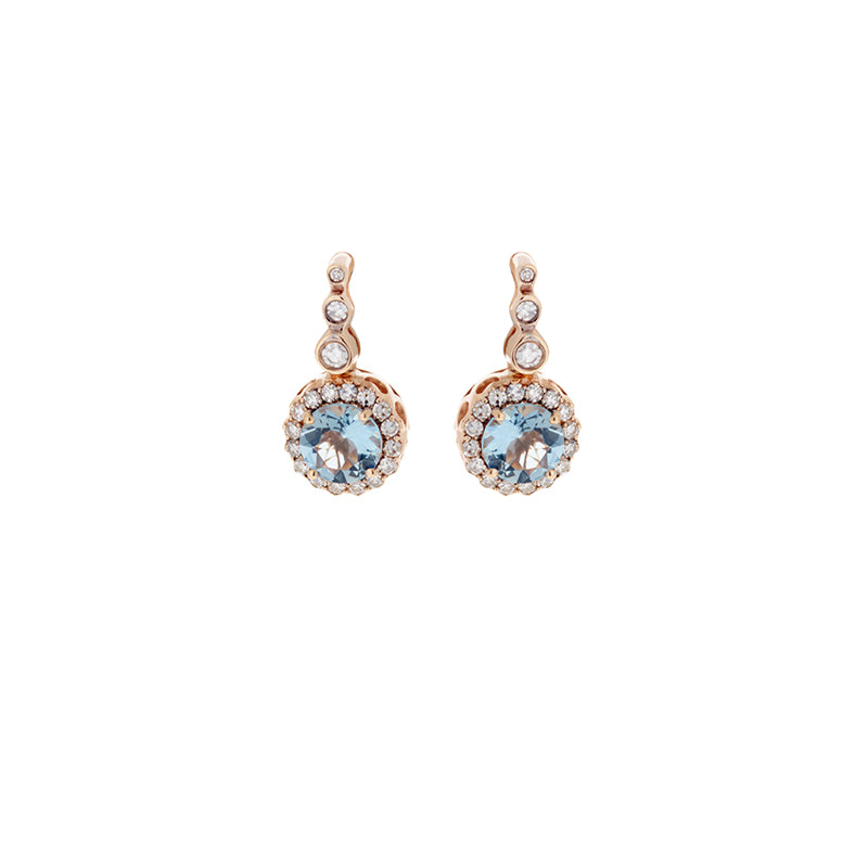 Beirut Boucles d'oreilles - Aigues-marines - Diamants