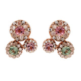 Beirut Rosace Earrings - Tourmalines - Diamonds