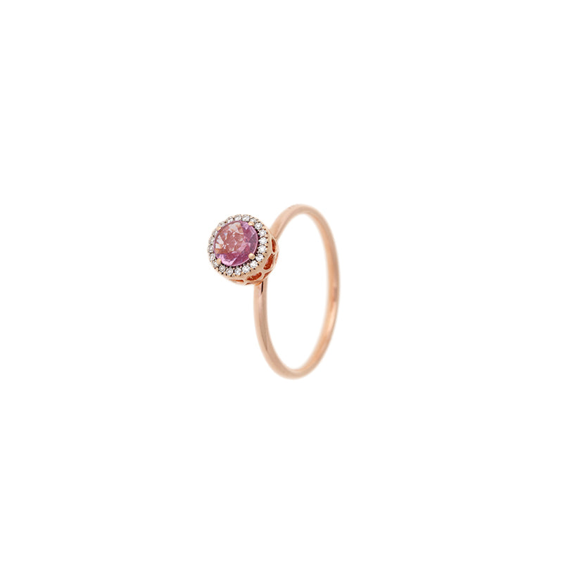Beirut Bague - Saphir Rose - Diamants