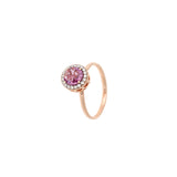 Beirut Ring - Pink Sapphire - Diamonds