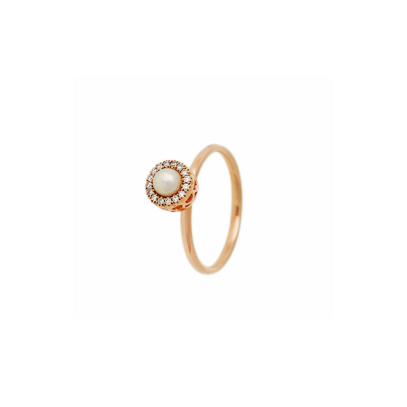 Beirut Bague - Perle - Diamants