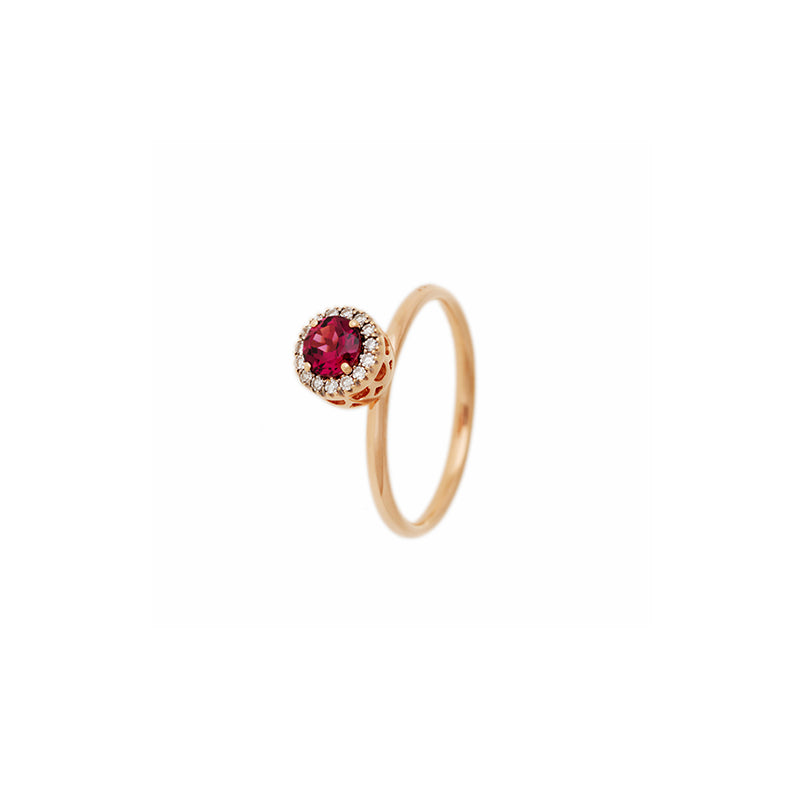 Beirut Bague - Rhodolite - Diamants