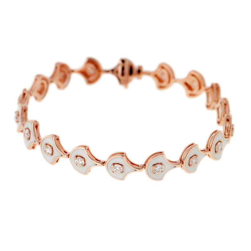 Fish For Love Scales Ivory Bracelet - Diamonds