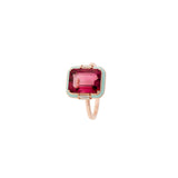 Gemma Bague - Tourmaline Rose - Diamants