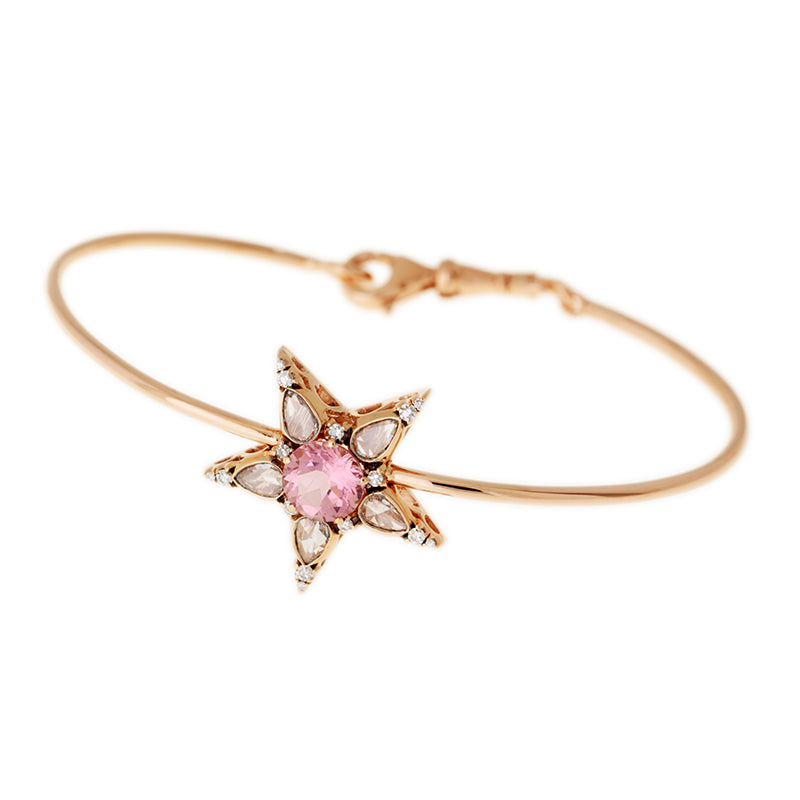 Istanbul Bracelet - Pink Tourmaline - Diamonds