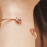Istanbul Bracelet - Rhodolites - Diamants