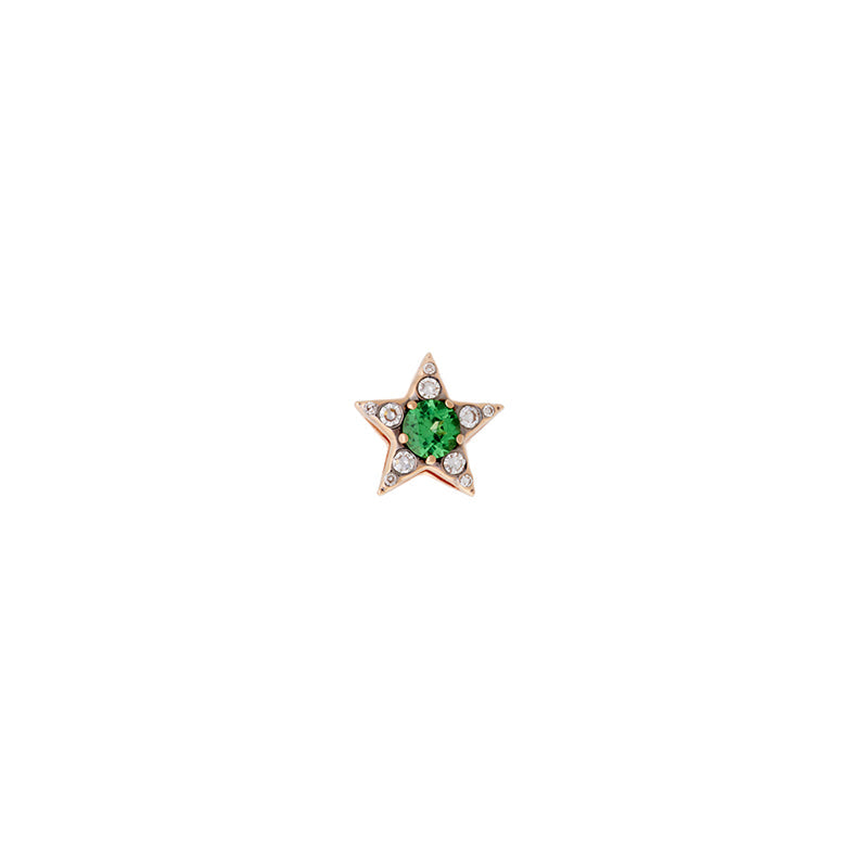 Istanbul Boucle d'oreille - Tsavorite - Diamants