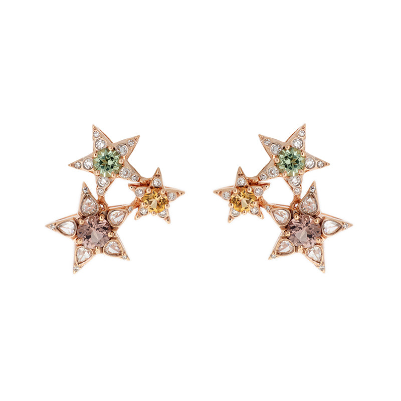 Istanbul Boucle d'oreille - Tourmalines - Diamants