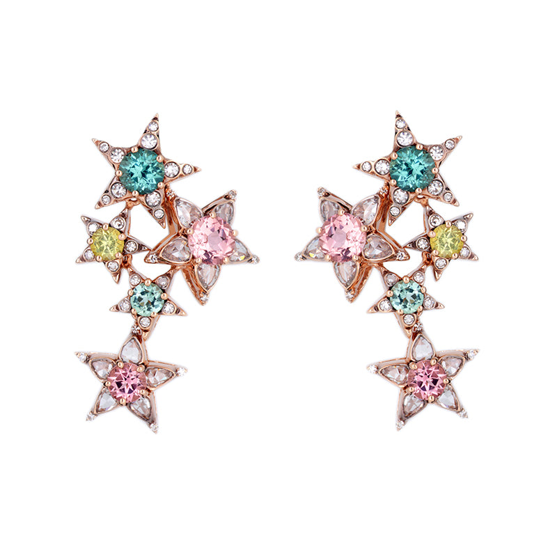 Istanbul Boucle d'oreille - Tourmalines - Diamants