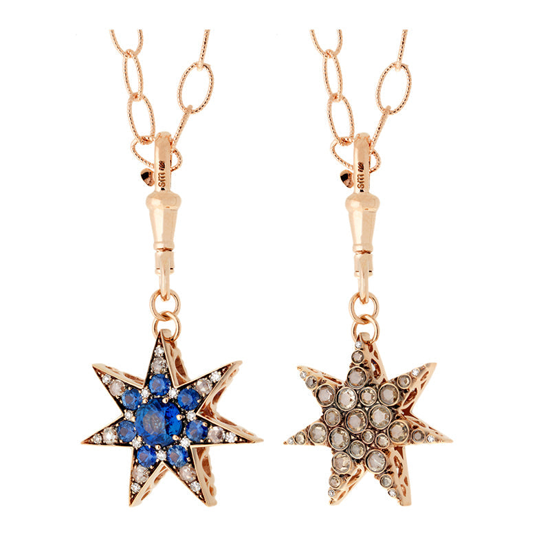 Istanbul Pendant - Blue Sapphires - Diamonds