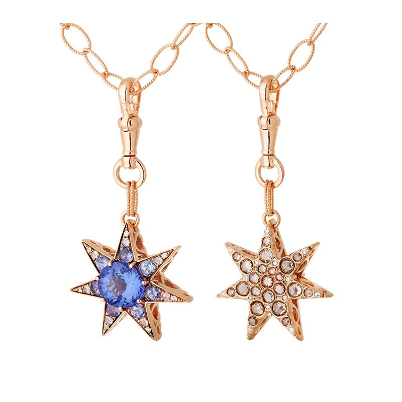 Istanbul Pendant - Tanzanites - Diamonds