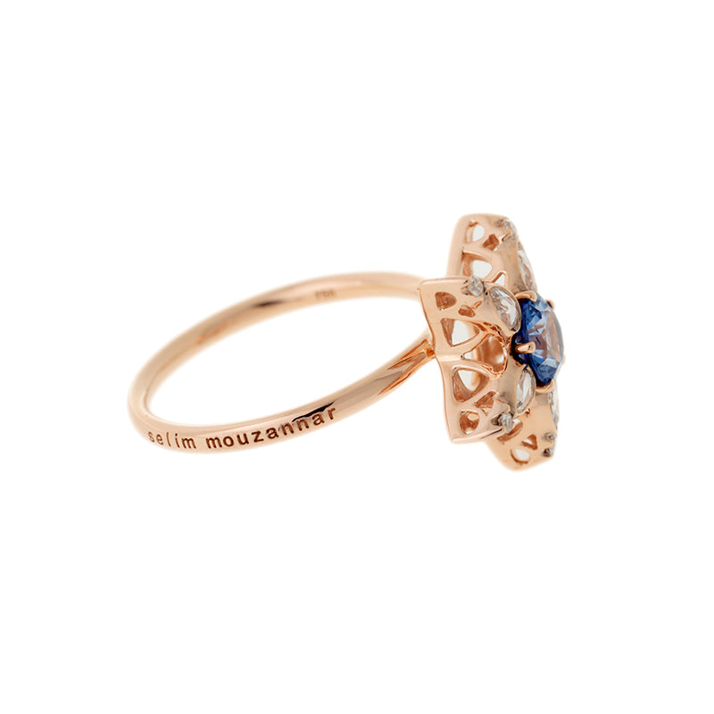 Istanbul Ring - Blue Sapphire - Diamonds