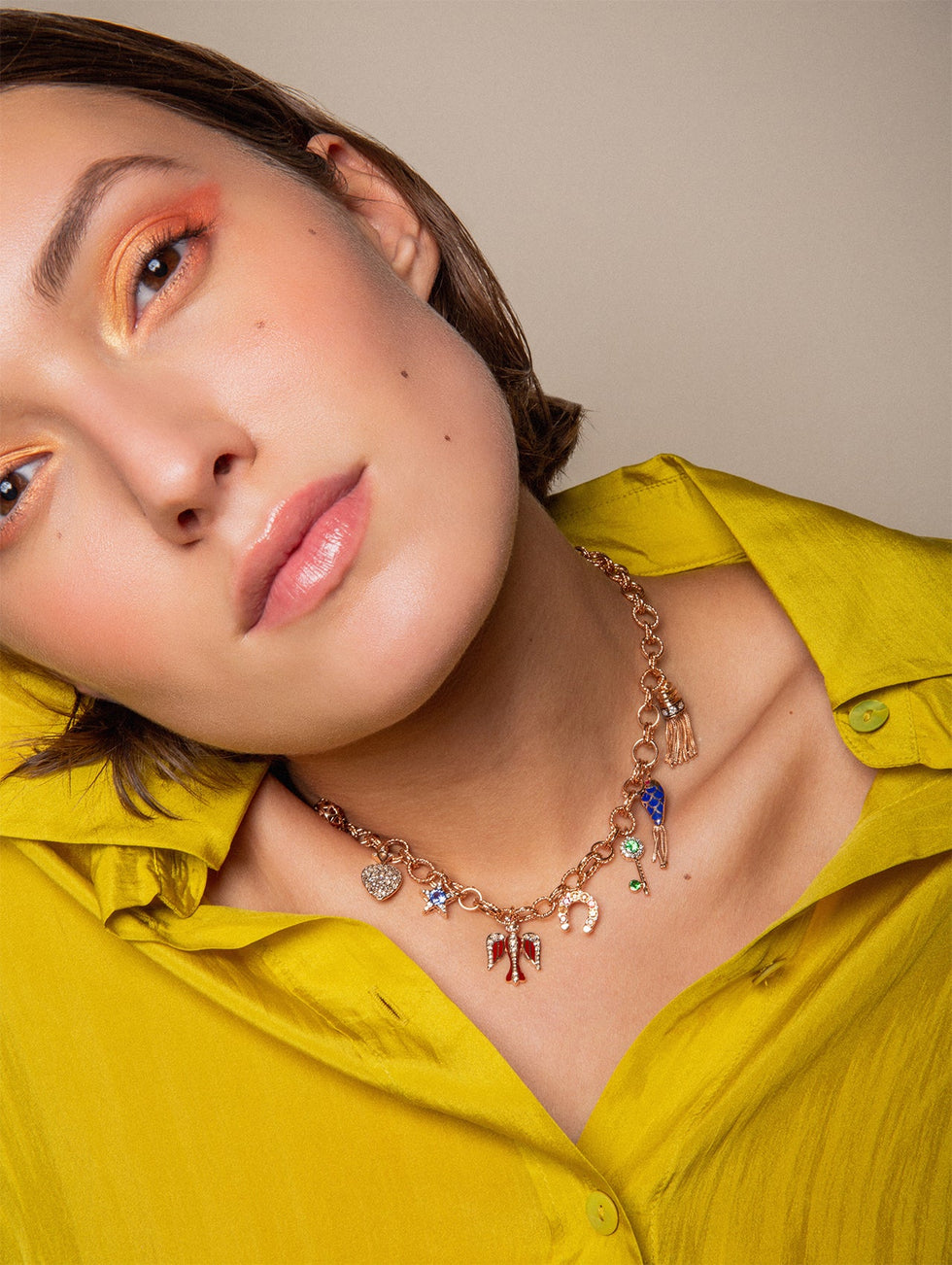 Kastak Collier - Saphirs - Tsavorites - Spessartite - Rubis - Diamants