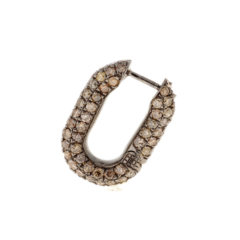 Link Boucle d'oreille - Diamants Bruns