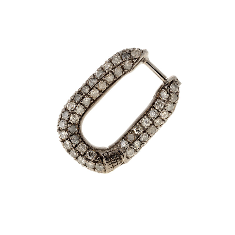 Link Boucle d'oreille - Diamants gris glacés