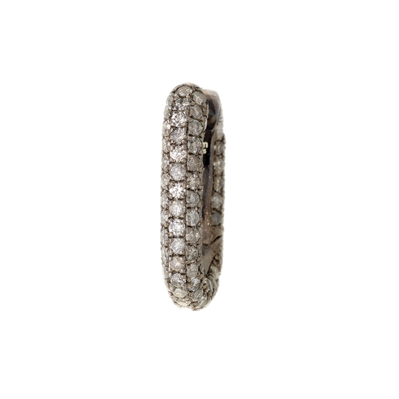 Link Boucle d'oreille - Diamants gris glacés