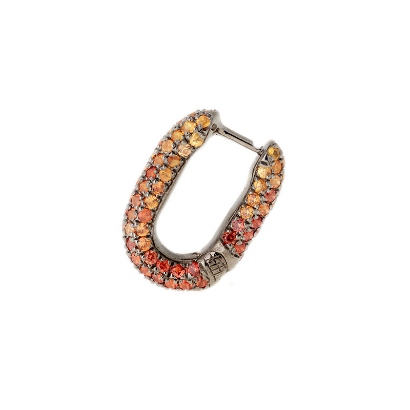 Link Boucle d'oreille - Saphirs Oranges