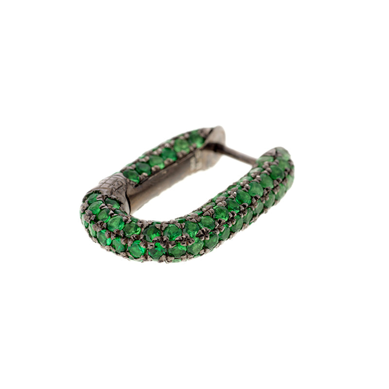 Link Earring - Tsavorites