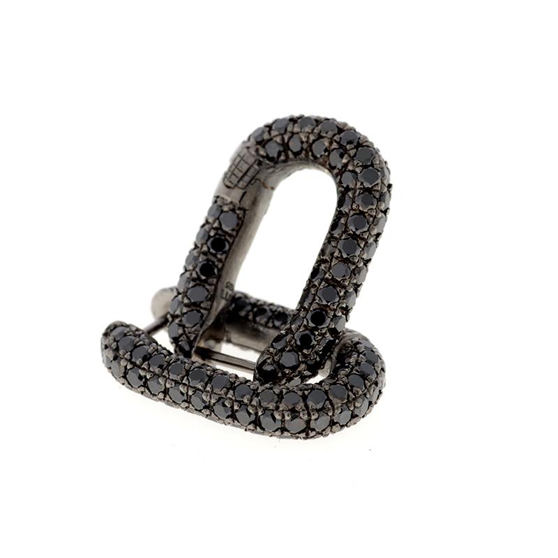 Link Boucle d'oreille - Diamants Noirs