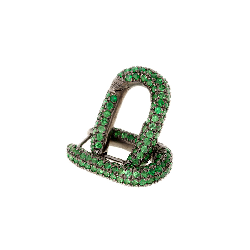 Link Earring - Tsavorites