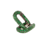 Link Earring - Tsavorites