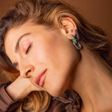 Link Earring - Tsavorites