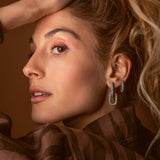 Link Boucle d'oreille - Diamants gris glacés