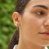 Link Earring - Tsavorites
