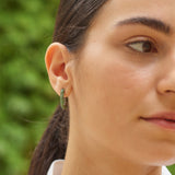Link Earring - Tsavorites
