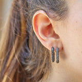 Link Boucle d'oreille - Diamants gris glacés